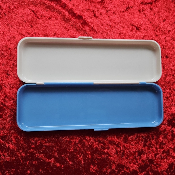 Box Case Pencil Pen Hello Kitty Sanrio 1998 Blue - Picture 9 of 12